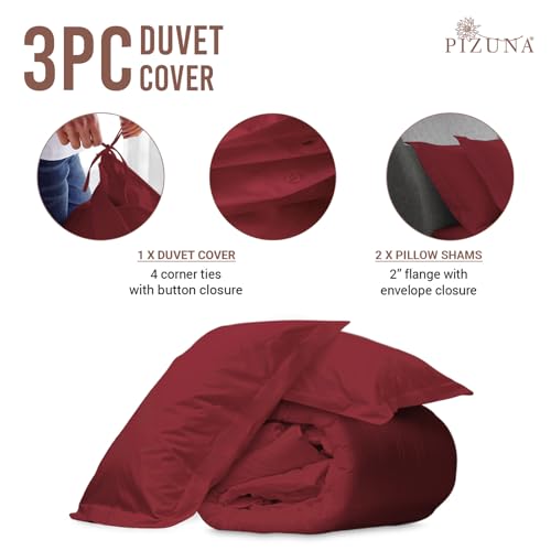 Pure 100% Cotton Queen Duvet Cover Set