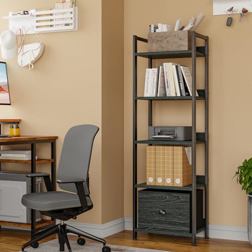 5 Tier Bookshelf with Drawer