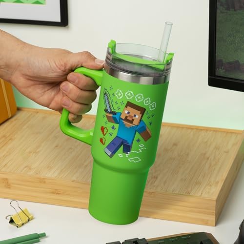 Minecraft Steve & Creeper Travel Cup