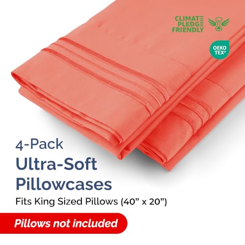 King Pillow Cases Set of 4 (4 Count)
