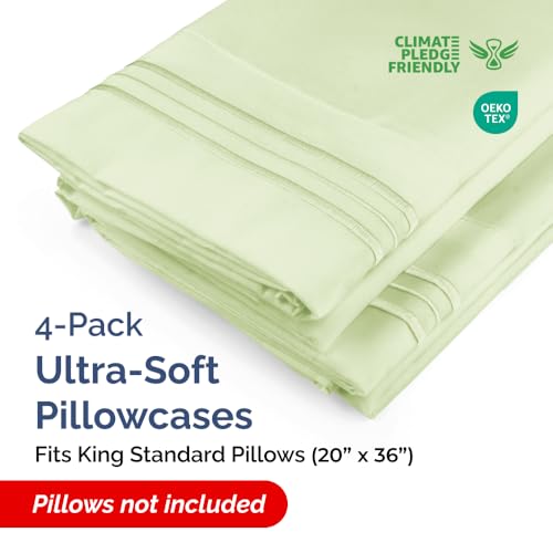 King Standard Pillow Cases Set of 4 (4 Count)