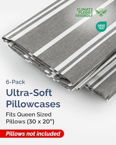 Queen Pillow Cases Set of 6 (6 Count)