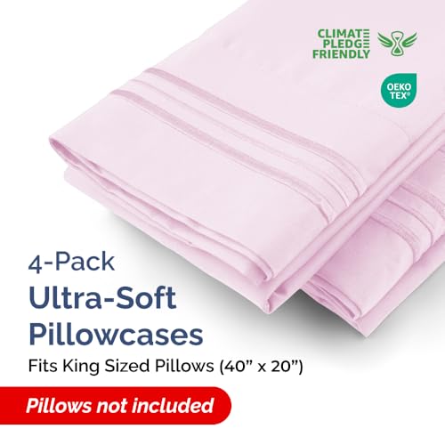 King Pillow Cases Set of 4 (4 Count)