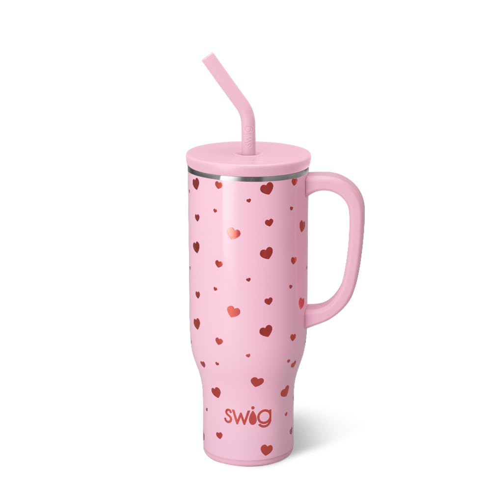 30oz Insulated Mega Mug with Handle & Straw