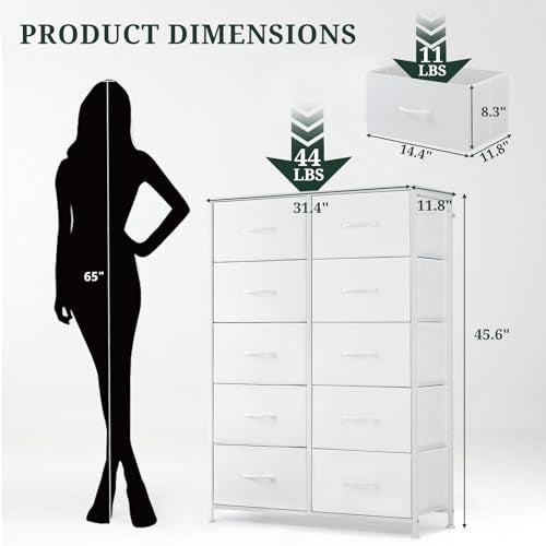 10 Drawer Dresser for Bedroom