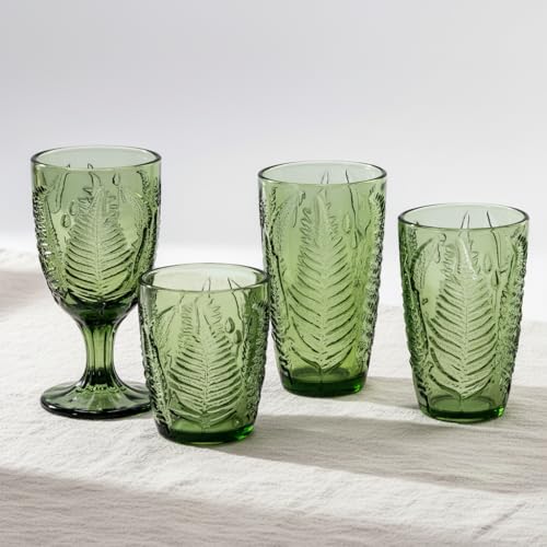 Green Drinking Glasses Set of 4 (4 Count)