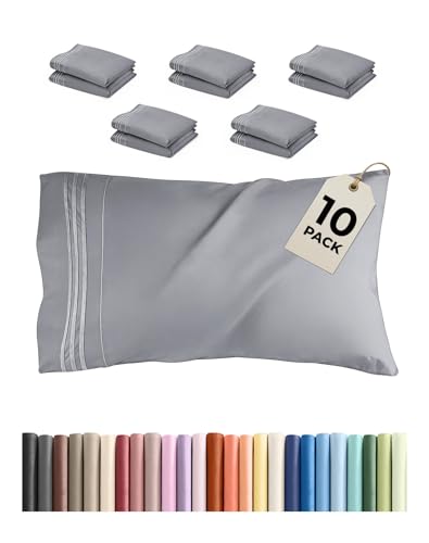 Queen Pillow Cases Set of 10 (10 Count)