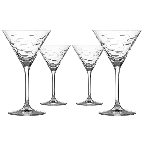 School of Fish Martini Glass (4 Count)
