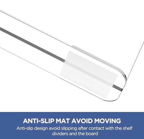 1 Pack Clear Shelf Dividers