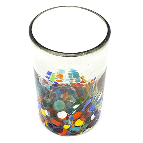 Clear & Confetti 14 oz Drinking Glasses (6 Count)