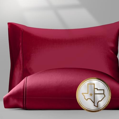 100% Egyptian Cotton Pillow Cases King Size Set of 2 (2 Count)