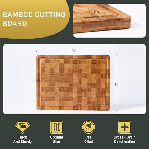 Extra Large Bamboo Wooden Cutting Board Wood Cutting Boards for Kitchen