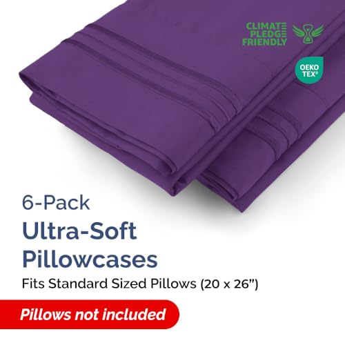 Standard Pillow Cases Set of 6 (6 Count)
