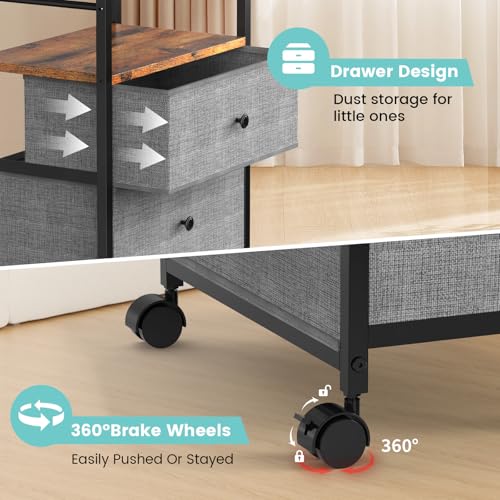 2IN1 Baby Diaper Caddy Organizer & 4
