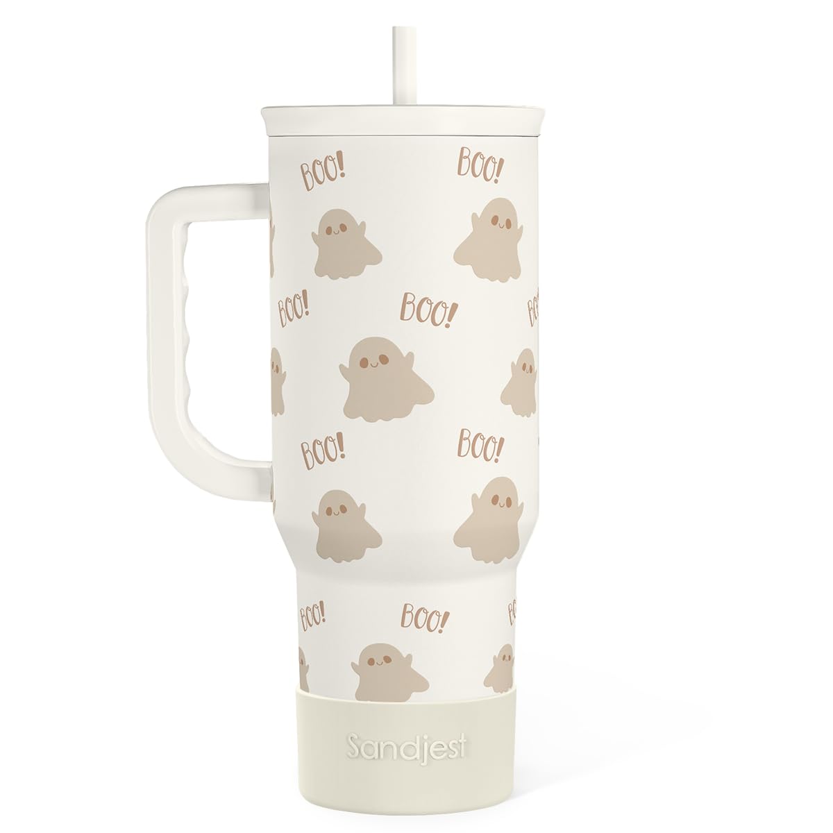 Boo Tumbler with Handle and Straw 40oz
