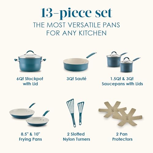 Cucina Ceramic Nonstick Cookware Pots and Pans Set