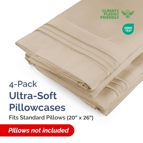 Standard Pillow Cases Set of 4 (4 Count)