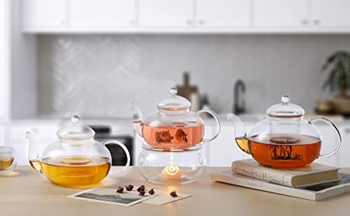33.8oz Glass Teapot with Removable Infuser