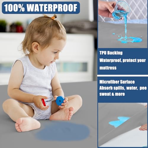 Waterproof Mattress Protector Twin Size (2 Count)