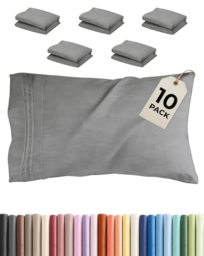 King Pillow Cases Set of 10 (10 Count)