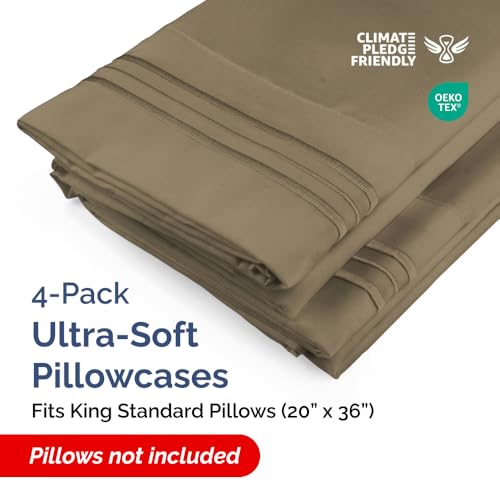 King Standard Pillow Cases Set of 4 (4 Count)