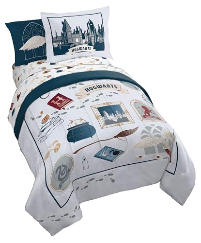 Harry Potter Full Comforter Set 7 Piece Soft Hogwarts Bedding