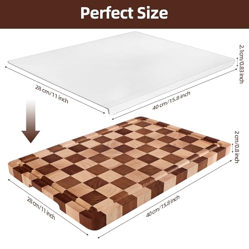 Checkered Cutting Board and Acrylic Cutting Board Set (2 Count)
