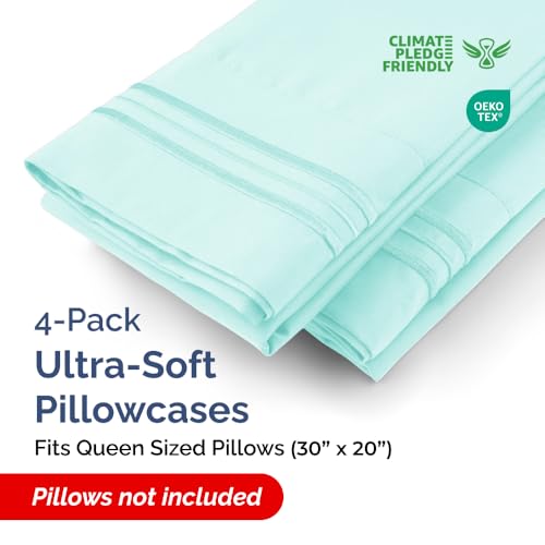 Queen Pillow Cases Set of 4 (4 Count)