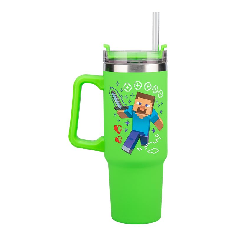 Minecraft Steve & Creeper Travel Cup