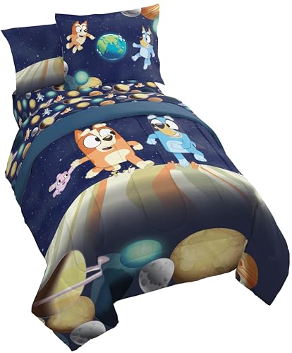 Bluey Bingo Twin Comforter Set 5 Piece Soft Kids Cartoon Bedding