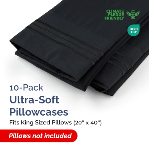 King Pillow Cases Set of 10 (10 Count)