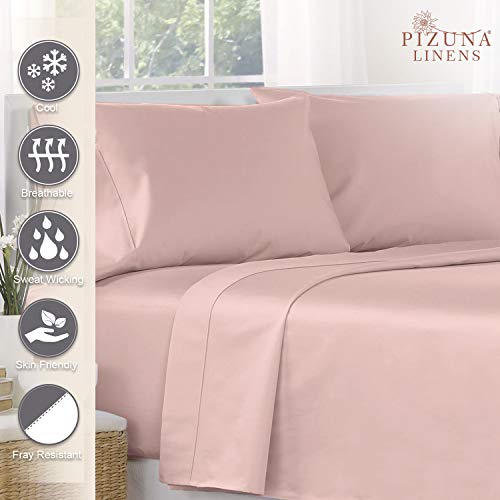 100% Cotton Full Flat Sheet 400 Thread Count Rose