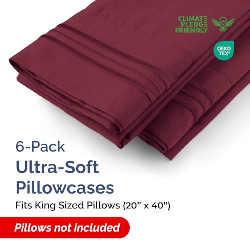 King Pillow Cases Set of 6 (6 Count)