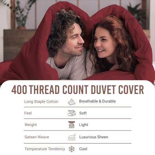 Pure 100% Cotton Queen Duvet Cover Set