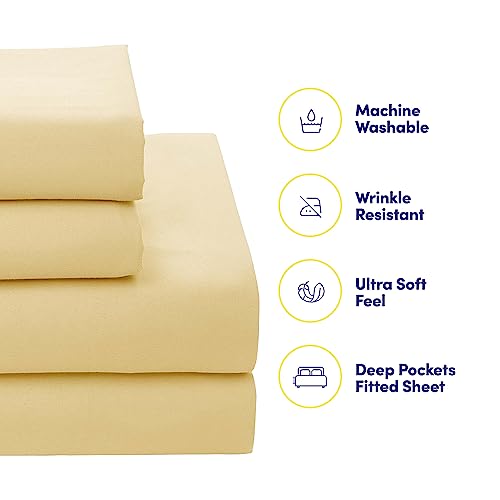 7 Piece Comforter Set Bag Solid Color All Season Soft Down Alternative Blanket & Luxurious Microfiber Bed Sheets