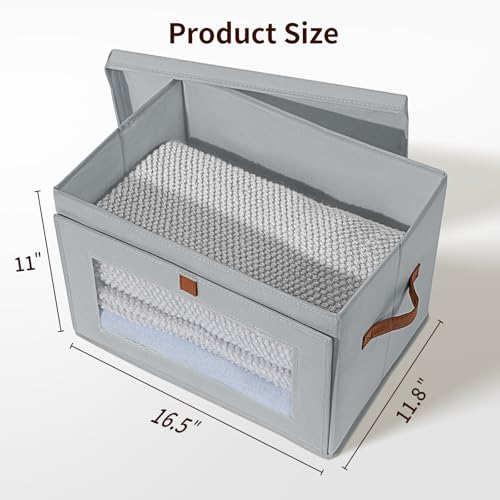 Storage Bins with Lids (4 Count)