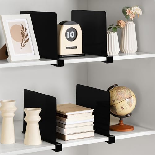 6 Black Shelf Dividers