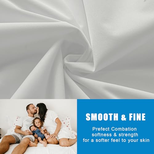 2 Pack Mattress Protector King Size 100% Waterproof Fitted Mattress Cover (2 Count)