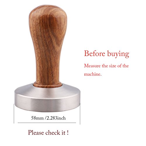 Stainless Steel Coffee Tamper 58mm Barista Espresso Base Coffee Bean Press