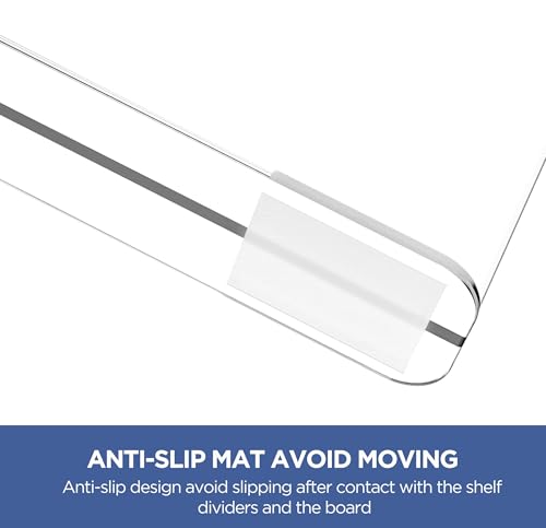 36 Pack Clear Shelf Dividers