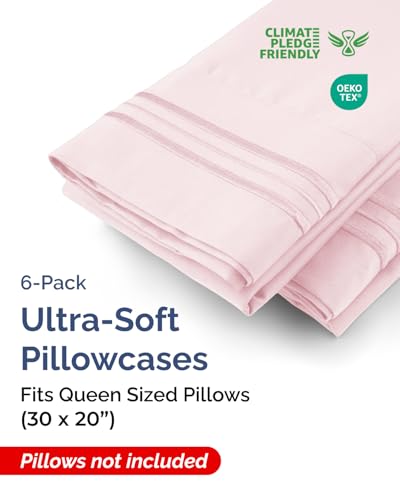 Queen Pillow Cases Set of 6 (6 Count)