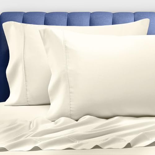 100% Luxury Cotton King Size Pillow Case Ivory