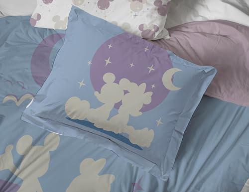 Disney Mickey and Minnie Mouse Twin Comforter Set 5 Piece Bedding