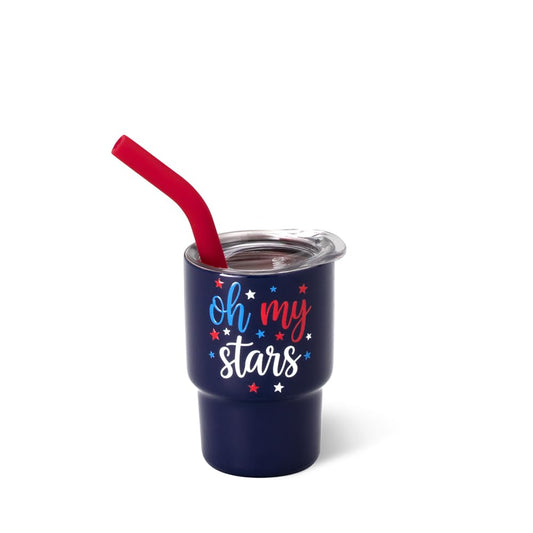2oz Swig Shots Insulated Mini Tumbler with Straw