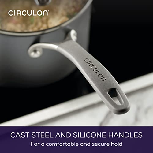 A1 Series w ScratchDefense Nonstick Induction Straining Sauce Pan with Lid