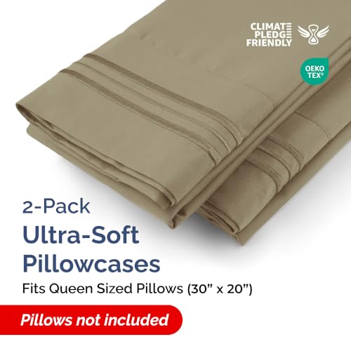 Queen Pillow Cases Set of 2 (2 Count)