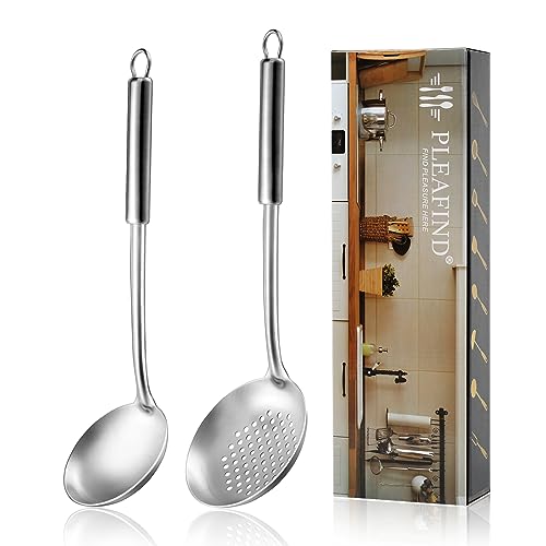 2 Pcs Ladle and Slotted Spoon (30 Count)