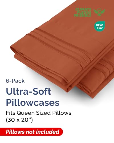 Queen Pillow Cases Set of 6 (6 Count)