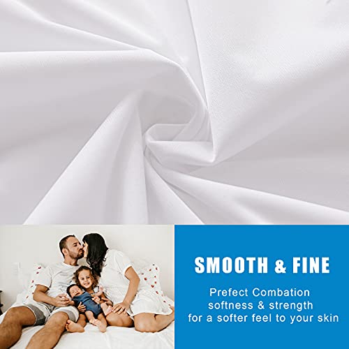 2 Pack Mattress Protector Full Size 100% Waterproof Fitted Mattress Cover (2 Count)