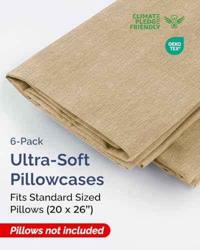 Standard Pillow Cases Set of 6 (6 Count)